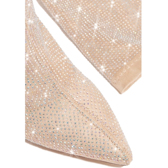 πππ πππDiamond Luxury Over Knee Boot -NUDE - Picture 4 of 9